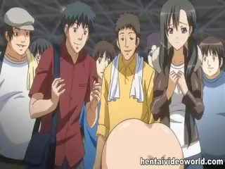 Verejnosť anime pička prstovanie a jebanie