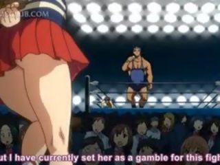 Grande breasted anime lassie despojado nu para gangbang caralho