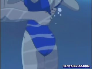 Swimsuit hentaý bigboobs sikiş wetpussy and swallowing gutarmak