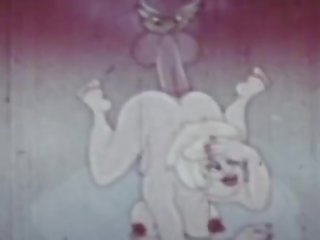 Bust a nut to vintage animated reged film toons