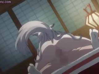 Lascivious Anime Riding A Massive phallus