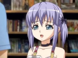 Anime muda perempuan memakai tetapi yang apron seduces comel juvana