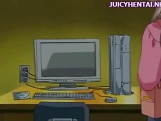 Jūtīgas anime lesbiete licking mitra vāvere