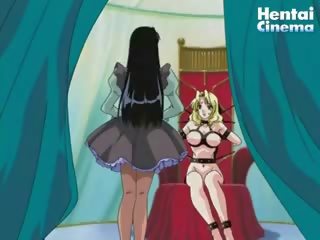 Lustful Hentai Chick Dresses Up And Plays With Her Blonde