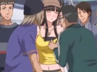 Flirty anime vanem kena naine saamine rubbed