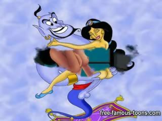 Aladdin 和 jasmine 色情 滑稽模仿