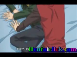 Hentai γκέι ζευγάρι smashing necking και xxx συνδετήρας δράση