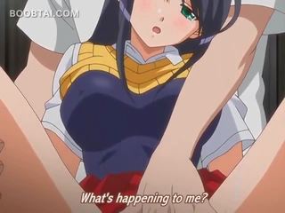 Excited hentai prawan getting her squirting cunt teased