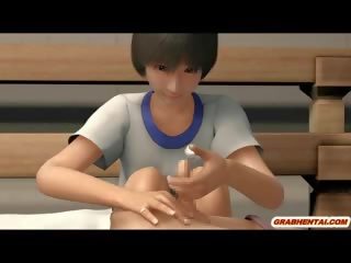 Seks mengikat tubuh 3d animasi pornografi mendapat memainkan kontol dengan tangan dan menunggangi lingga