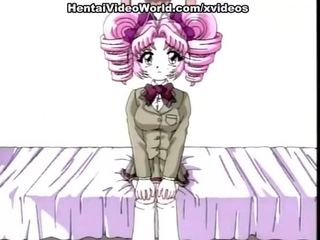 Pink-haired animasi pornografi remaja onani