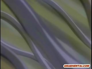 Animasi pornografi wanita mendapat tentakel allhole kacau