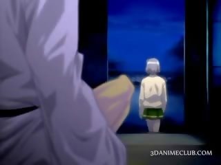 Nagi anime prisoner dostaje cipa teased w brudne film experiments