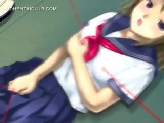 Hentai cutie in scuola uniforme masturbare fica