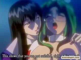 Zniewolenie hentai dostaje ciężko trójkąt pieprzony przez shemale anime pielęgniarka