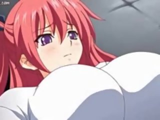 Anime mademoiselle fërkim një masiv organ seksual i mashkullit