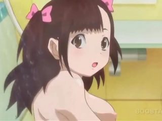 Badrum animen xxx film med oskyldig tonårs naken dotter
