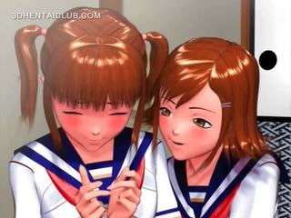 Kikkis anime tütar hõõrudes tema coeds lihahimuline vitt