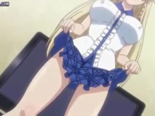 Big Boobed Anime Blonde Gets Slammed