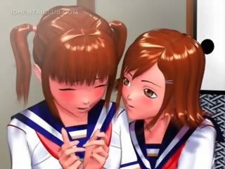 Zmyselný anime cookie odreniny ju vysokoškoláčky poriadny kurvička