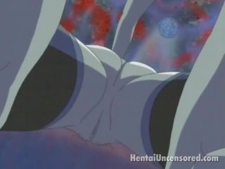 Appealing anime x menovitý film mladý samice majúce zmyslové gate a prsníky cumshoted