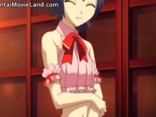 Prsnaté očarujúce anime transsexuál dostane ju bodnutie part5