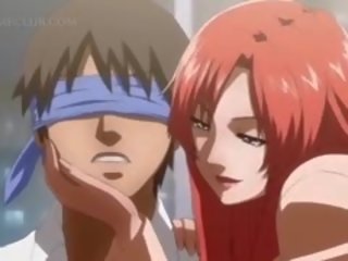 Slutty Anime lover Seducing Teen Stud For Threesome
