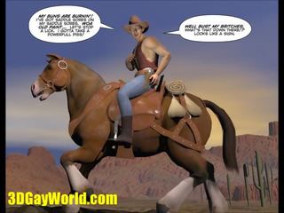 Как западно беше окачени 3d cowb-ys карикатура аниме