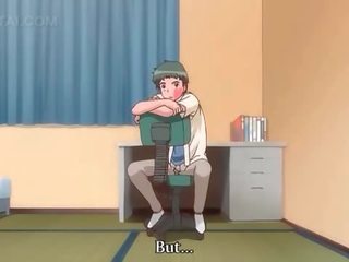 Skvostné anime slúžka dávať bj na knees a jebanie ťažký