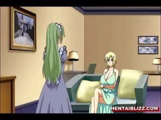 Japanese Hentai With Huge Melon Boobs Hard Poking By Her Mas