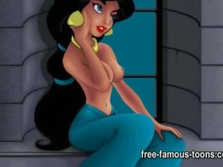 Aladdin 和 jasmine x 額定 視頻 滑稽模仿