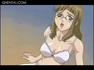 Hentai honey In Glasses Cunt Banged Hardcore And Facialized