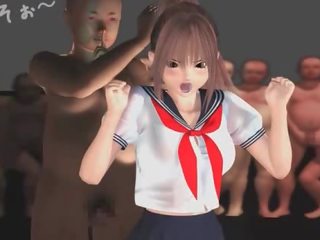 Nagi anime nastolatka enchantress pieprzony w hardcore orgia