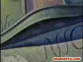 Hentai teini-ikäinen gangbanged mukaan ggheton anime