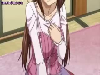 Pusaudze anime adolescent izpaužas krūšgali laizīja
